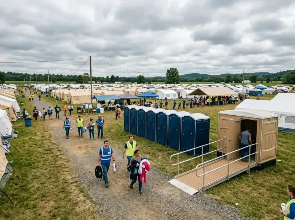 disaster-relief-camp-restrooms-010 — frequently asked questions, Dumpster & Portable Bathrooms Rental in Fayetteville, PA